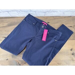 Lilly Pulitzer Worth Skinny Pants Midnight Navy Size 10 NWT Classic Preppy